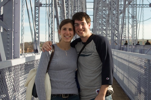 Jeff and Natalie on Purple People Bridge