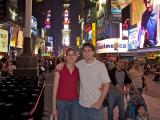 Jeff and Natalie in Times Square, NY